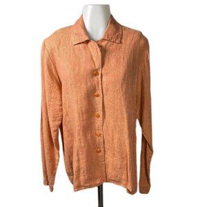 Vintage FLAX by Jeanne Engelhart Linen Blouse